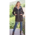 Abrigo  reversible con capucha Roberto Bassi Woman +colores