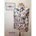 CAMISA ESTAMPADA FLORES MUJER LILI DUDU