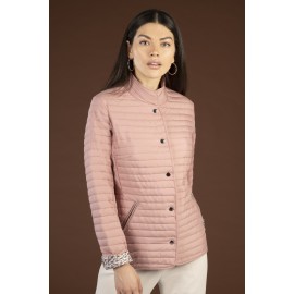 Chaqueta de mujer con guateado y bolsillos de Estefania Rodriguez +colores
