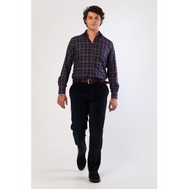 Pantalón de pana azul marino de hombre LEANDRO BUSTOS 