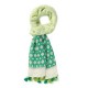 Fular estampado de mujer con borlas bicolores de Paz Torras +colores