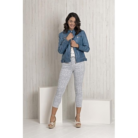 CAZADORA AZUL MUJER ROBERTO BASSI WOMAN