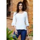 BLUSA LISA CUELLO BLONDA ROSSAN