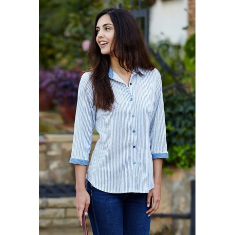 CAMISA RAYAS MUJER +COLORES ROSSAN