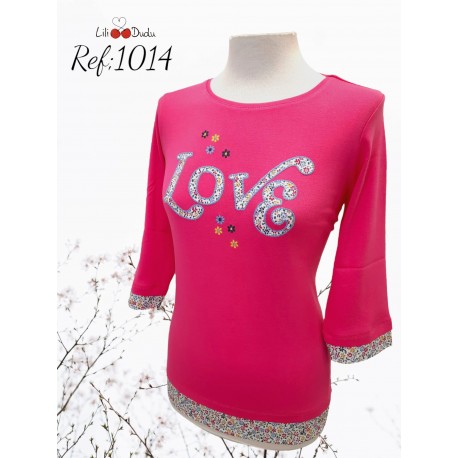 Camiseta con bordado de Lili Dudu +colores