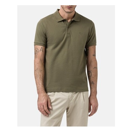 Polo kaki sport liso básico de hombre PIERRE CARDIN