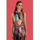 TOP ESTAMPADO CON CINTURON CHEMA BLANCO