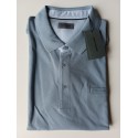 Polo sport liso básico azul con bolsillo de hombre PIERRE CARDIN