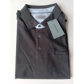 Polo sport liso básico negro con bolsillo de hombre PIERRE CARDIN