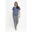 PANTALON ESTAMPADO ROMBOS MUJER BOGUAR