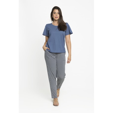 PANTALON ESTAMPADO ROMBOS MUJER BOGUAR