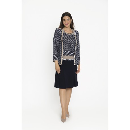 TWIN SET ESTAMPADO AZUL MARINO MUJER BOGUAR