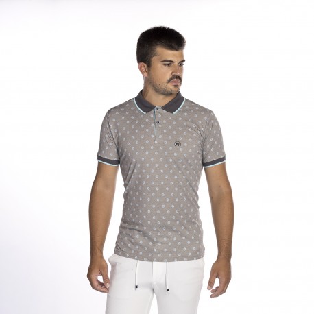 POLO ESTAMPADO HOMBRE BROWN JURY
