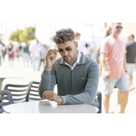 CHAQUETA PUNTO HOMBRE VERDE BROWN JURY