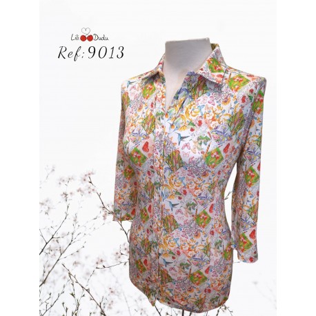 CAMISA ESTAMPADA MUJER  LILI DUDU 
