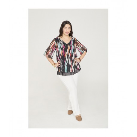 BLUSA CAPA GASA