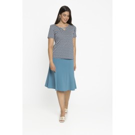 FALDA LISA DE CREPE MUJER BOGUAR