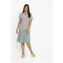 FALDA LISA DE CREPE MUJER BOGUAR