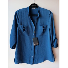 BLUSA AZUL DE MUJER ESTEFANIA RODRIGUEZ  