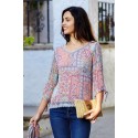 BLUSA ESTAMPADA DE MUJER ROSSAN