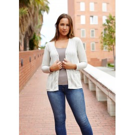 CHAQUETA PERLE CON CALADOS MUJER JUPER +COLORES
