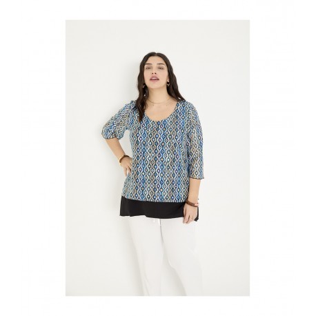 BLUSA CAPA BLONDA MUJER SPG-JENUAN TALLAS ESPECIALES