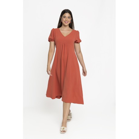VESTIDO PETROLEO LARGO MIDI MUJER BOGUAR