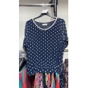 TOP ESTAMPADO TOPOS MUJER ROSSAN