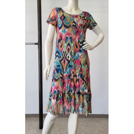 VESTIDO ESTAMPADO TUL MUJER ROSSAN