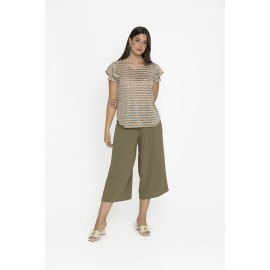 PANTALON GAUCHO CON PINZAS MUJER BOGUAR +COLORES