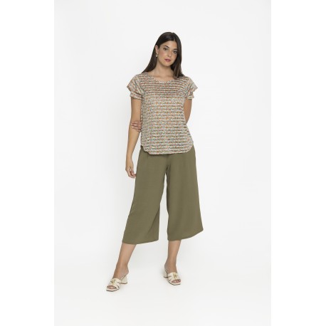 PANTALON GAUCHO CON PINZAS MUJER BOGUAR +COLORES
