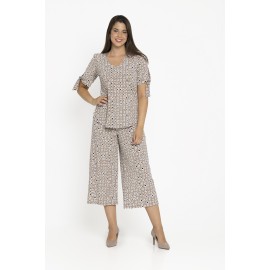 PANTALON GAUCHO ESTAMPADO MUJER BOGUAR