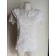 Camiseta bordada blanca de mujer Lili Dudu 