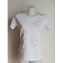 Camiseta bordada blanca de mujer Lili Dudu 