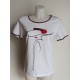 Camiseta blanca con estampado de Lili Dudu 