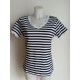 CAMISETA RAYAS AZUL MARINO MUJER LILI DUDU