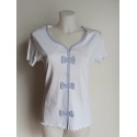 Camiseta con lazos  blanca de Lili Dudu