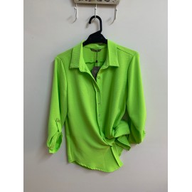 CAMISA  VERDE PISTACHO LISA MUJER PRIVILEGE 