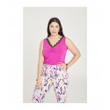 TOP PUNTILLA FUCSIA SPG-JENUAN MUJER TALLAS GRANDES