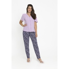 CAMISA LISA MALVA MUJER BOGUAR