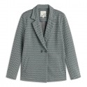 Blazer estampada gris de mujer de Paz Torras