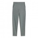 Pantalon pitillo estampado gris mujer de Paz Torras