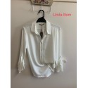 CAMISA BLANCA LISA MUJER PRIVILEGE 