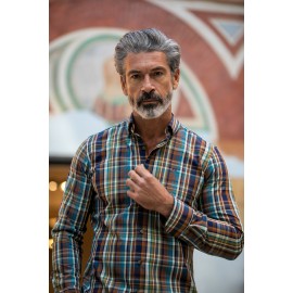 CAMISA CUADROS TERGAL CARLOS CORDOBA HOMBRE