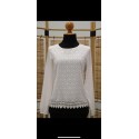 BLUSA CON PUNTILLA MUJER ROSSAN