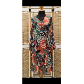 VESTIDO LARGO ESTAMPADO MUJER ROSSAN