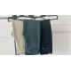 PANTALON PITILLO VERDE PIEL MELOCOTON MUJER ROSSAN