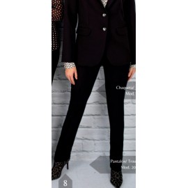 PANTALON DE VESTIR NEGRO MUJER CHEMA BLANCO