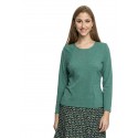 SUETER LANOSO LISO CON CANALE VERDE MUJER BOGUAR