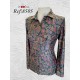 CAMISA ESTAMPADA ELASTICA FLORES MUJER LILI DUDU